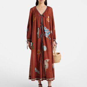 ALÉMAIS + LRNCE printed midi dress $740 NEW without tag